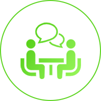 ミーティングをするアイコン